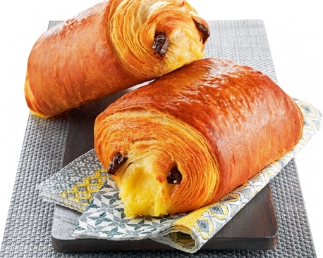 Pain au chocolat prépoussé crême pâtissière