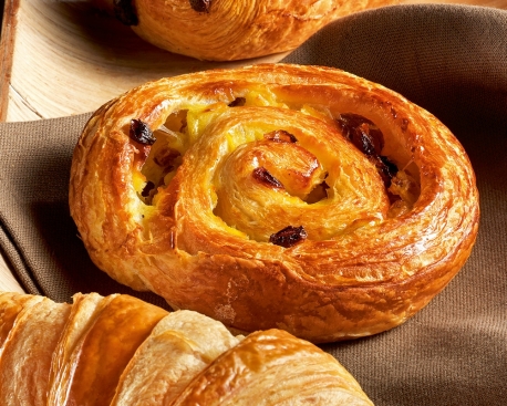 Pain aux raisins prépoussé