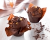 Muffin flower cup : fourré chocolat