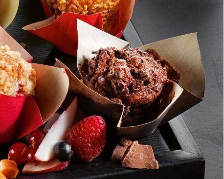 Mini muffin chocolat fourré chocolat Mini muffin chocolat fourré chocolat