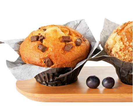 Maxi muffin nature et chunks de chocolat