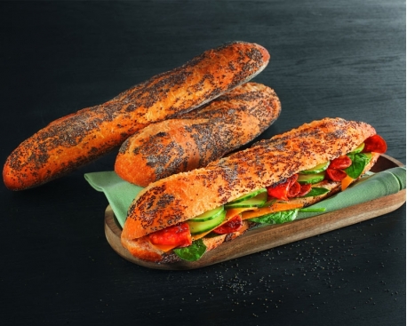 1/2 baguette Gourmet pavot