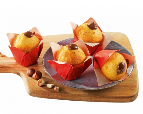 mini muffin fourré nutella sans decor avec debord
