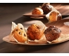 Muffin chocolat, chunks de chocolat, corole tulipe