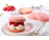 Grande Coque macaron framboise