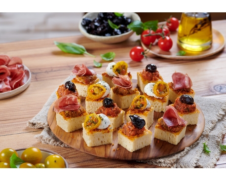 Plateau mini focacci