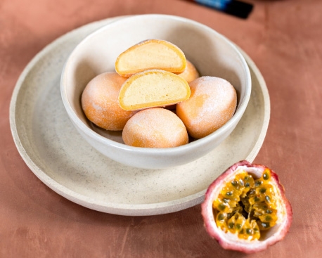 Les mochis glacés à la mangue et au fruit de la passion