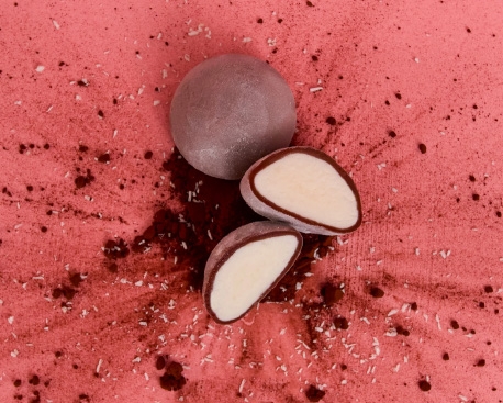 Les mochis glacés au chocolat et noix de coco